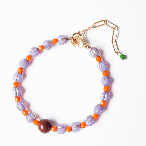 Adjustable Glass Bead Bracelet | Colorful Boho Bracelet