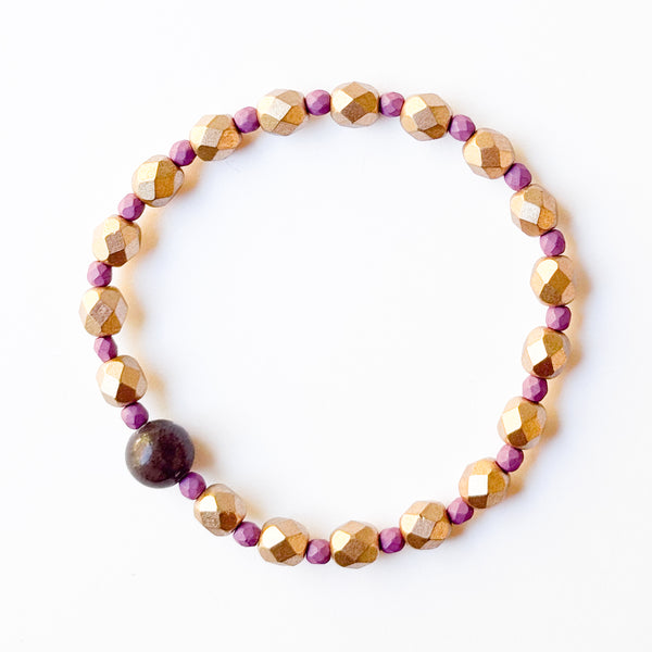 Beaded Stretch Bracelet – Handmade Stacking & Layering Bracelet