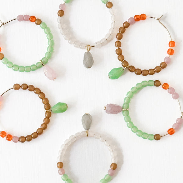 Dainty Gold-Filled Hoops with Tiny Beads