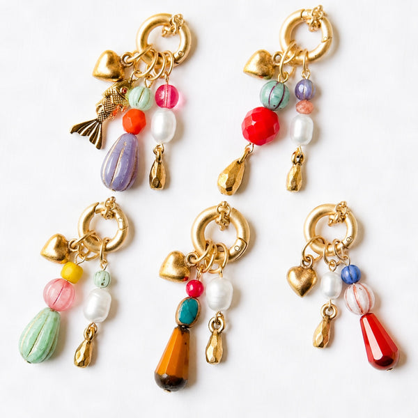 Interchangeable Gold Charm Cluster