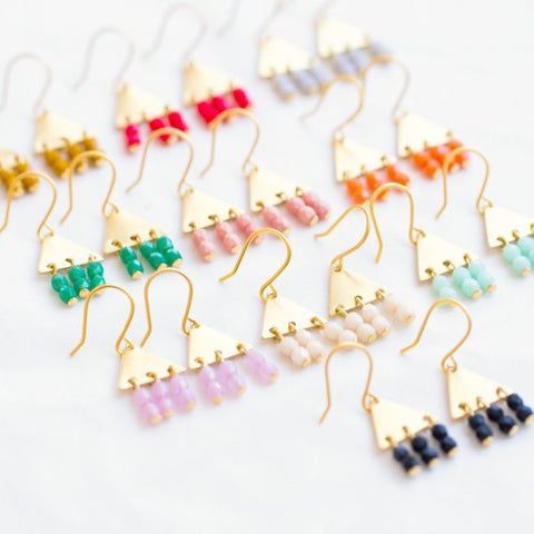Colorful Geometric Earrings