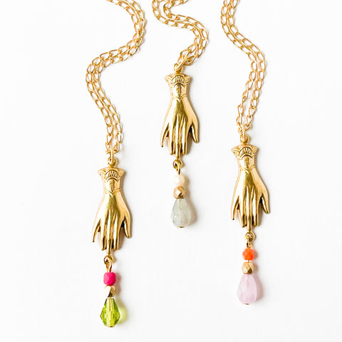 Hand Charm Necklace